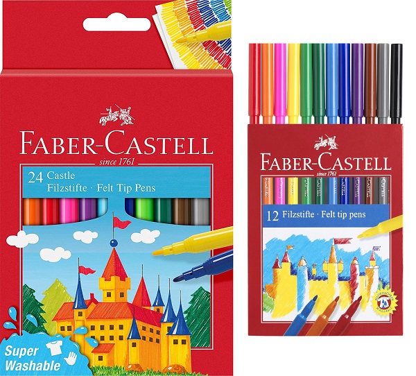 Флумастери Faber-Castell, 12 Цвята