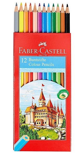 Комплект Цветни Моливи Faber-Castell, 12 Цвята