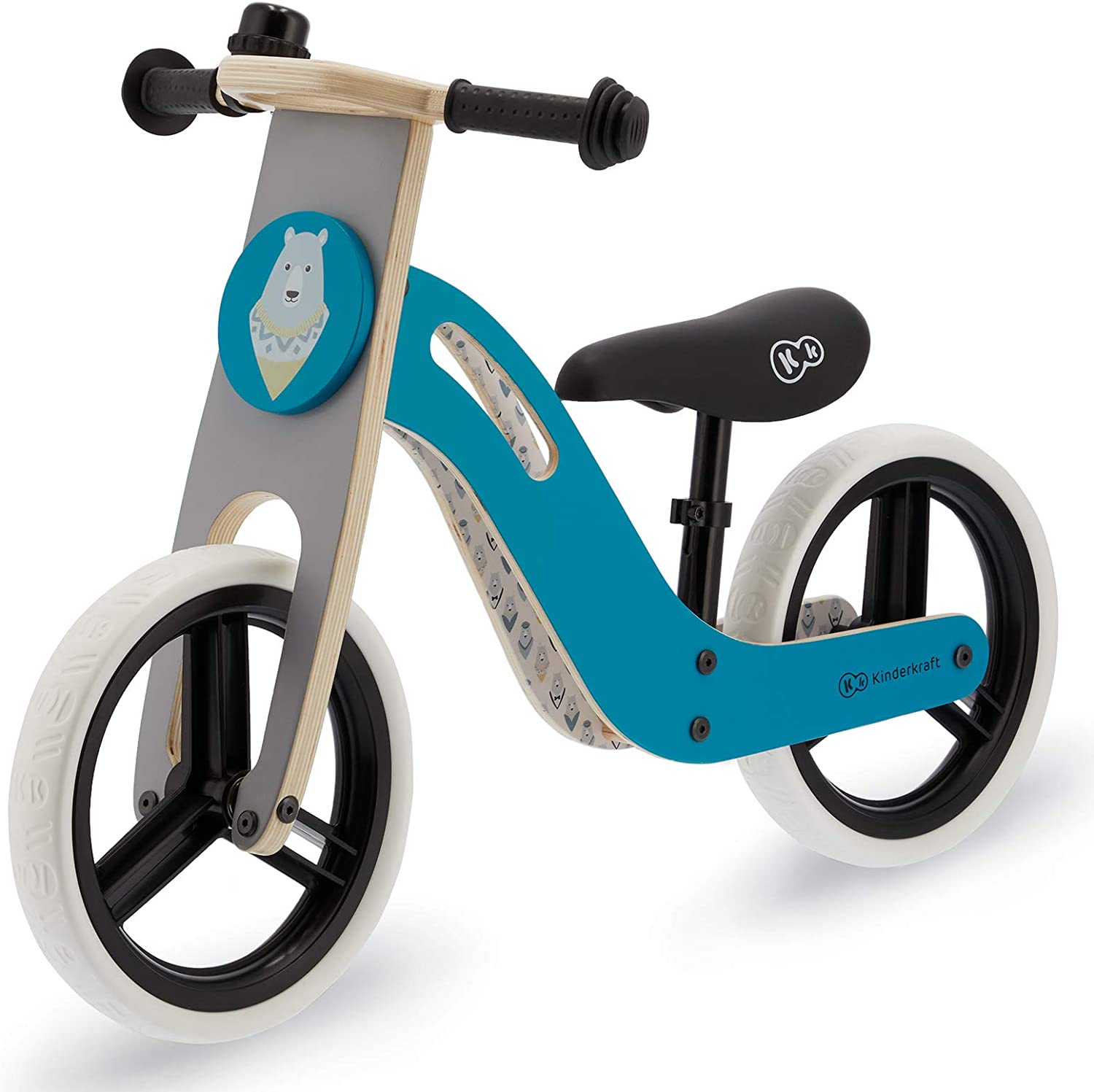 Детски велосипед без педали Kinderkraft - Uniq turquoise